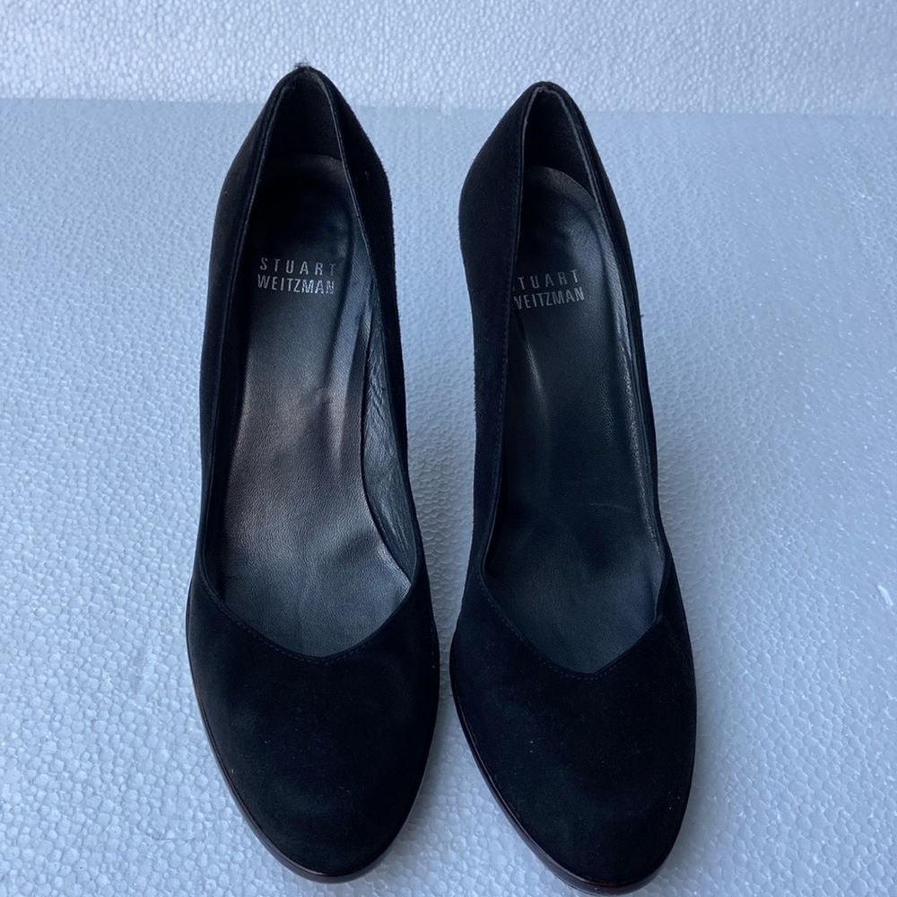 Stuart Weitzman black suede pumps size 6.5